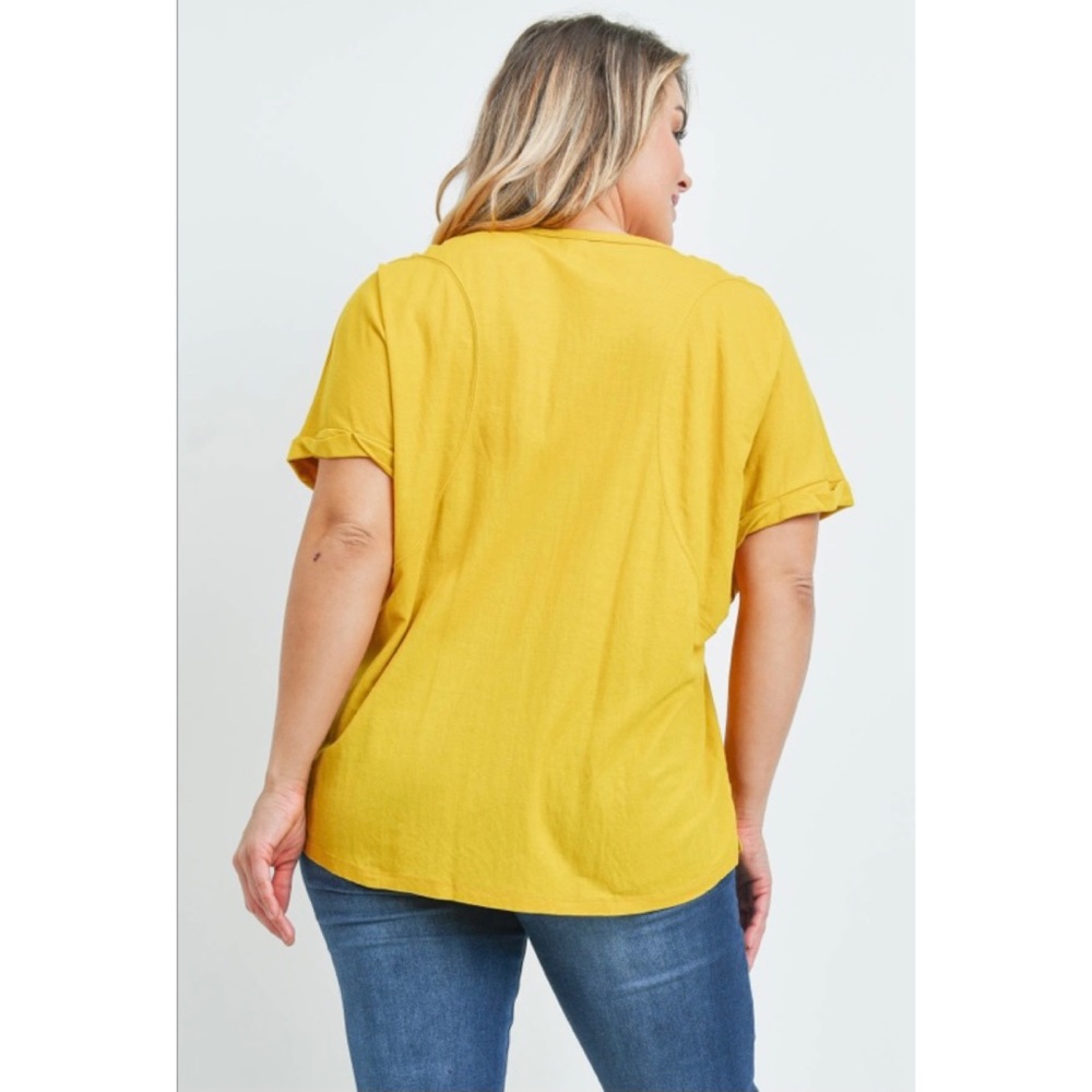 Mustard Plus Size Top - Picture 4 of 4